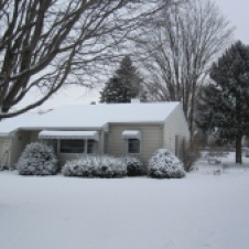 Our house in the snow!